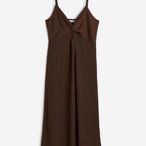 H&M Brown Midi Dress